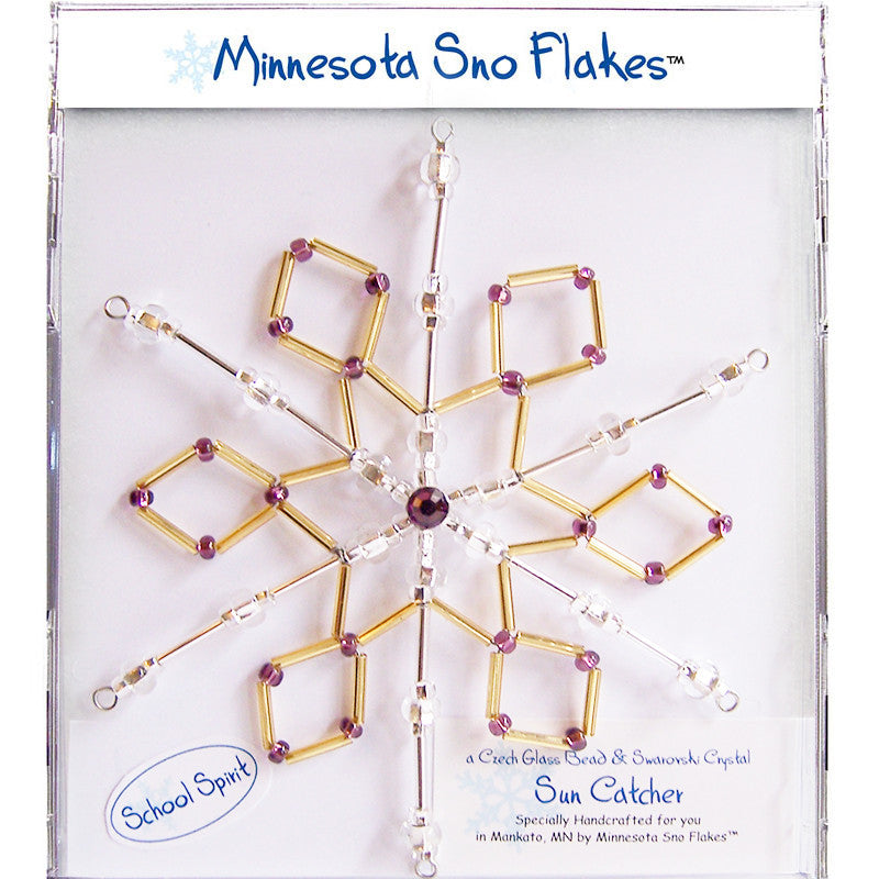 School Spirit – Gold Diamonds with Purple